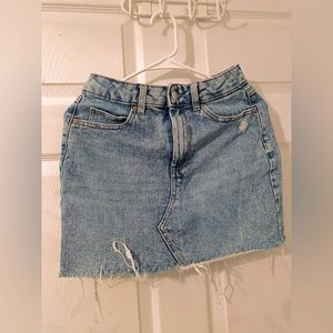 size 4 denim jean skirt